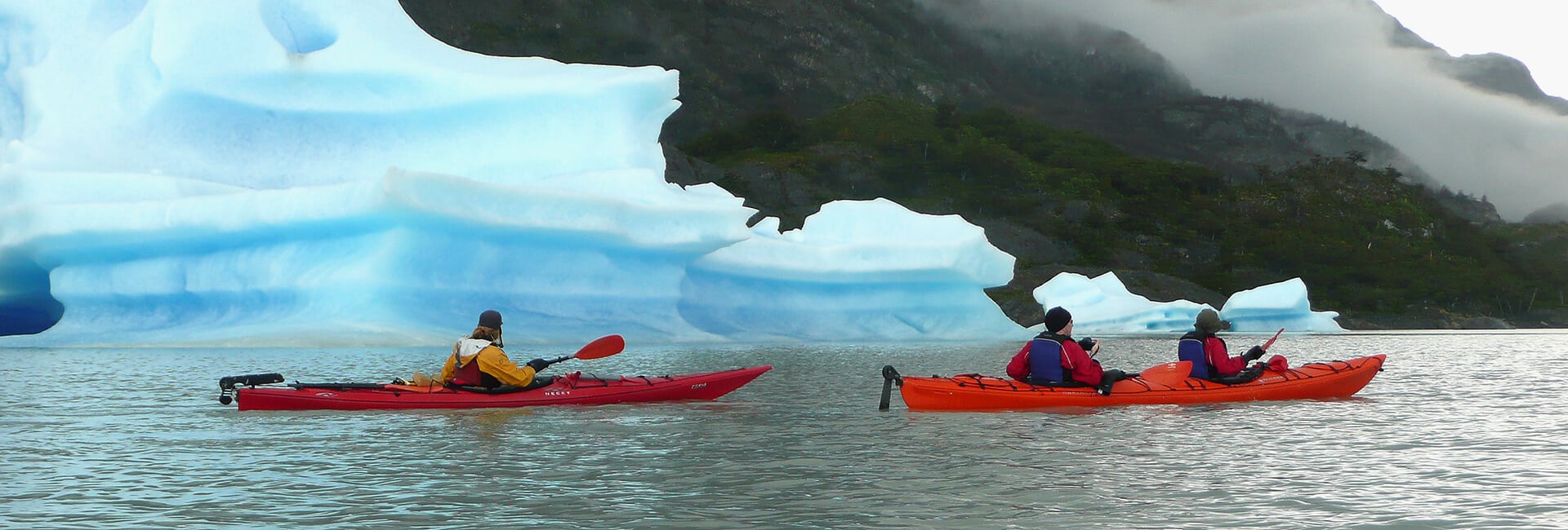 Kayak in Patagonia, Torres del Paine National Park