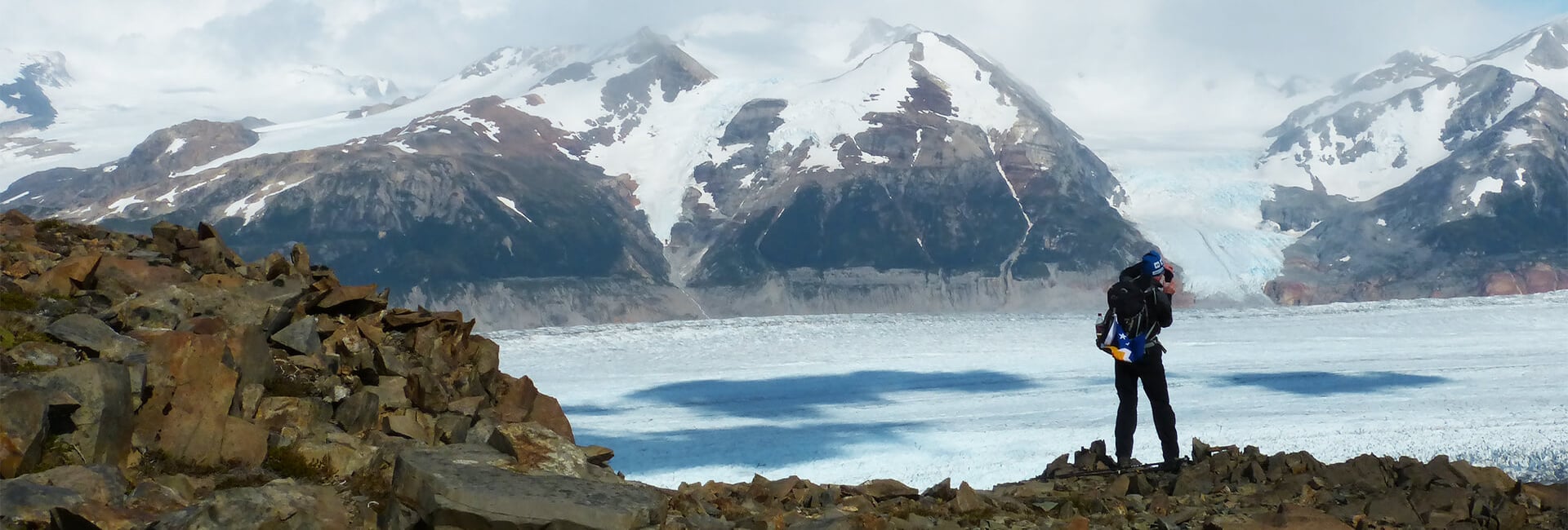 Grey Glacier from the John Gardner Pass, on the Circuit Trek